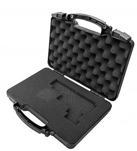 Pistol Case Custom Large with Double Pick and Pluck Cubed Foam